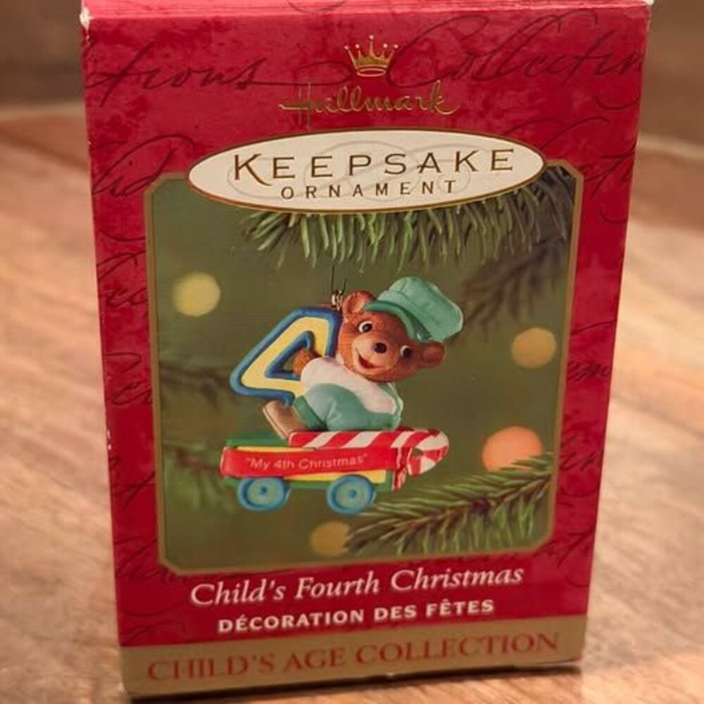 Hallmark Keepsake Ornament Child's Fourth Christmas 2001